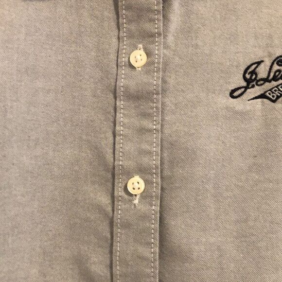 Velocity J Leinenkugel Gray Long Sleeve Button Down Casual Shirt Men’s Size M - Picture 3 of 12